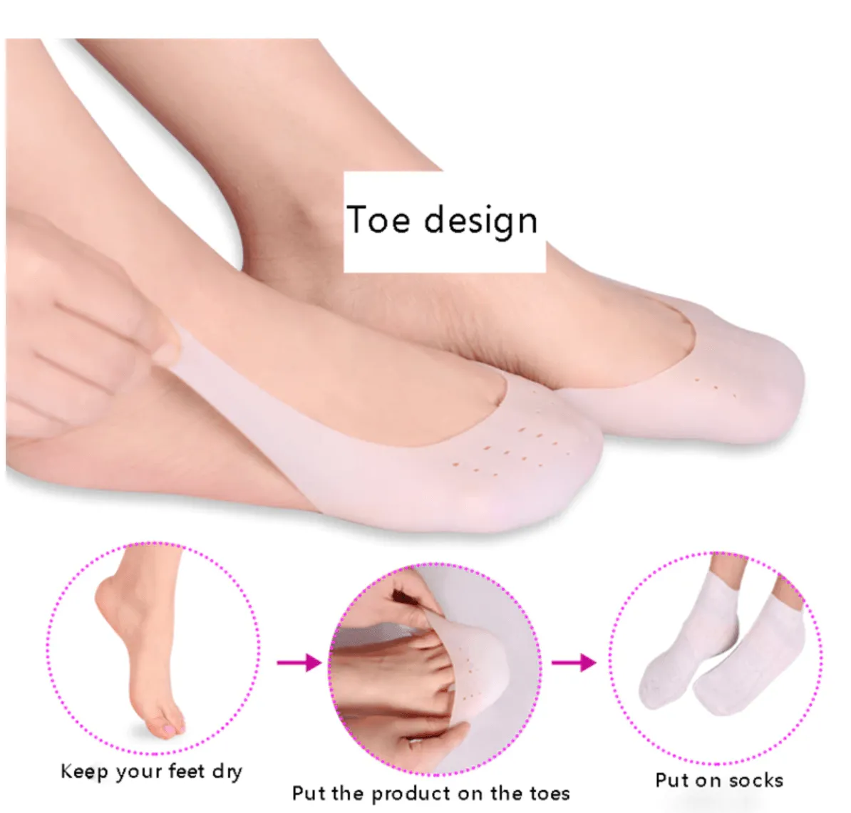 1 Pair of Ballet Toe Protectors