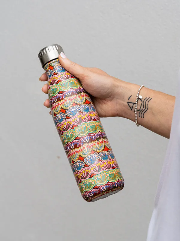 Aboriginal Medicine Flowers Stainless Steel Water Bottle