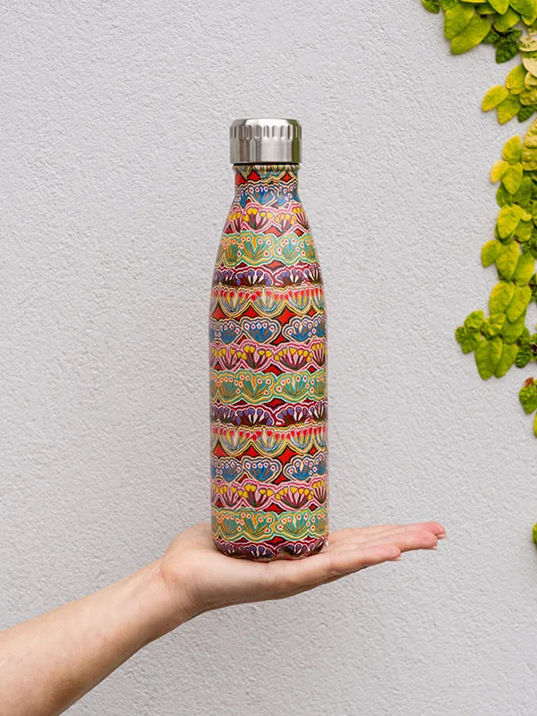 Aboriginal Medicine Flowers Stainless Steel Water Bottle