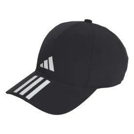 ADIDAS 3-STRIPES AEROREADY RUNNING TRAINING BASEBALL CAP BLACK