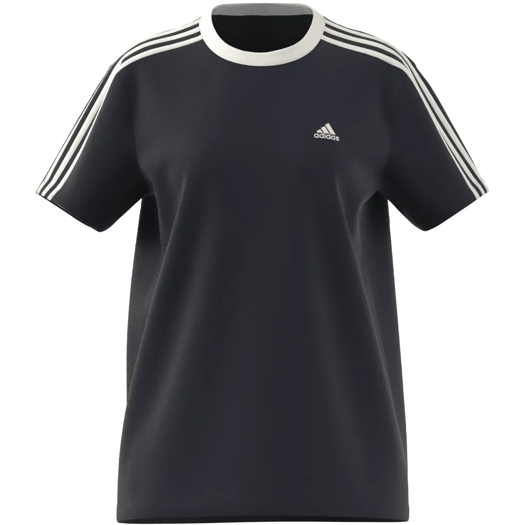 ADIDAS ESSENTIALS 3-STRIPES WOMEN'S T-SHIRT BLUE