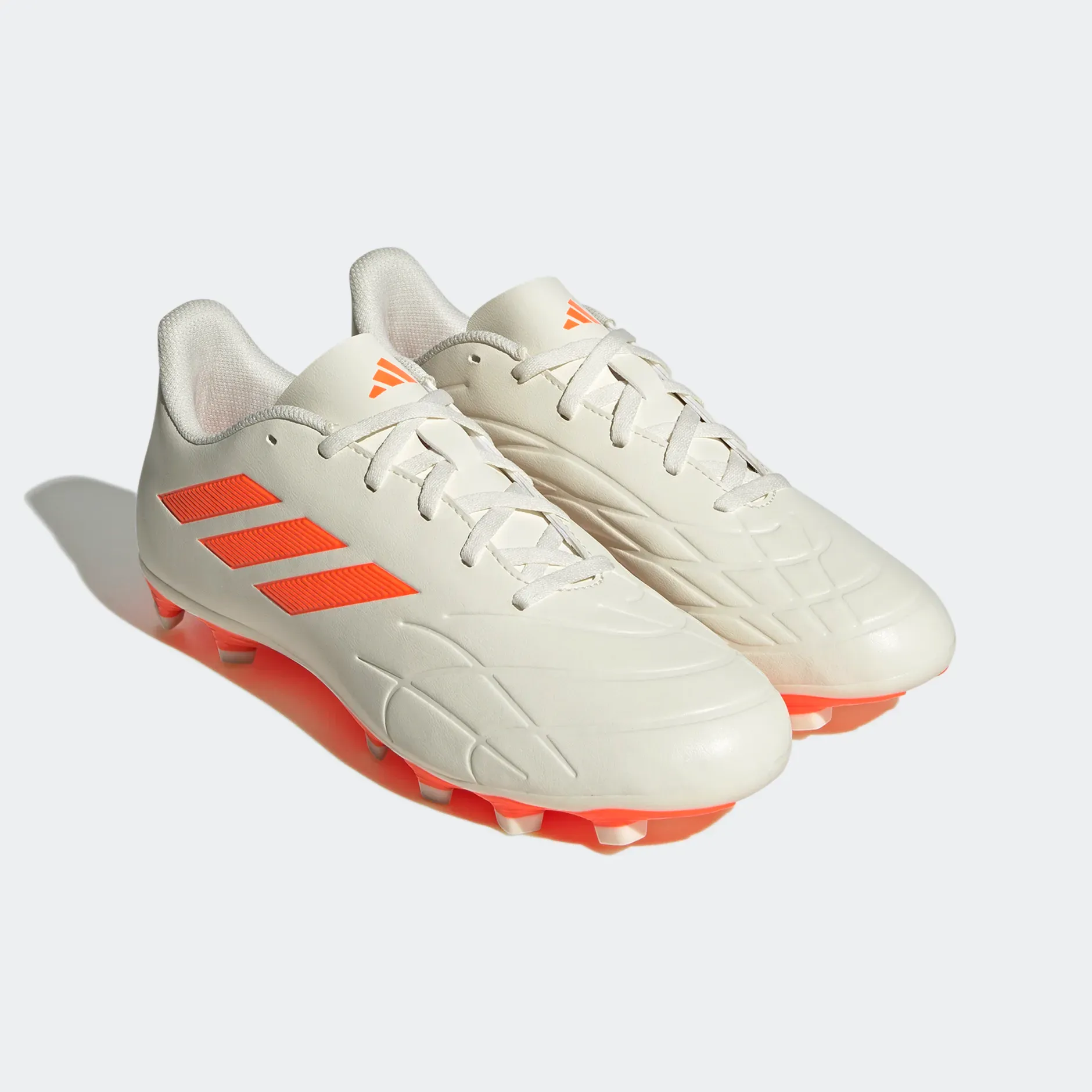 Adidas Men's Copa Pure.4 Flexible Ground Boots - Off White / Solar Orange