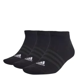 ADIDAS THIN AND LIGHT LOW SOCKS 3 PAIRS BLACK