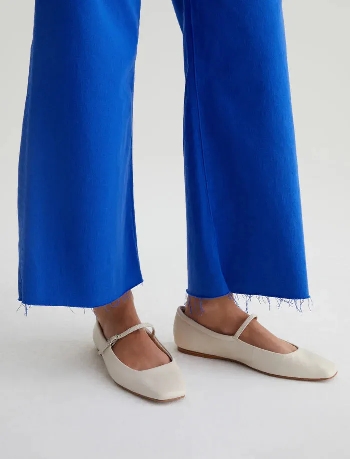 AG Denim Saige Wide Leg Crop in Electric Blue