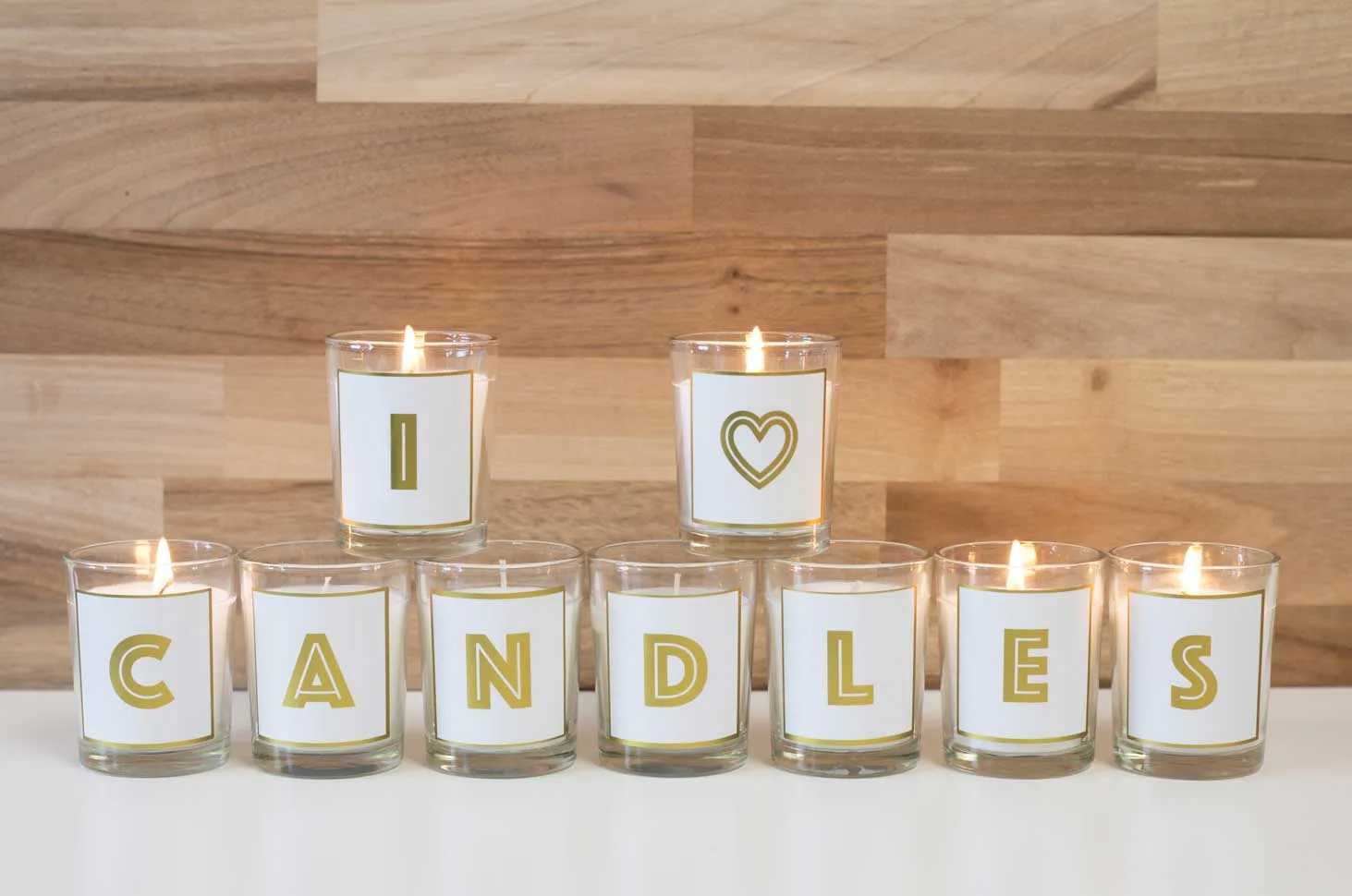 Alphabet Votive Candle - Letter A