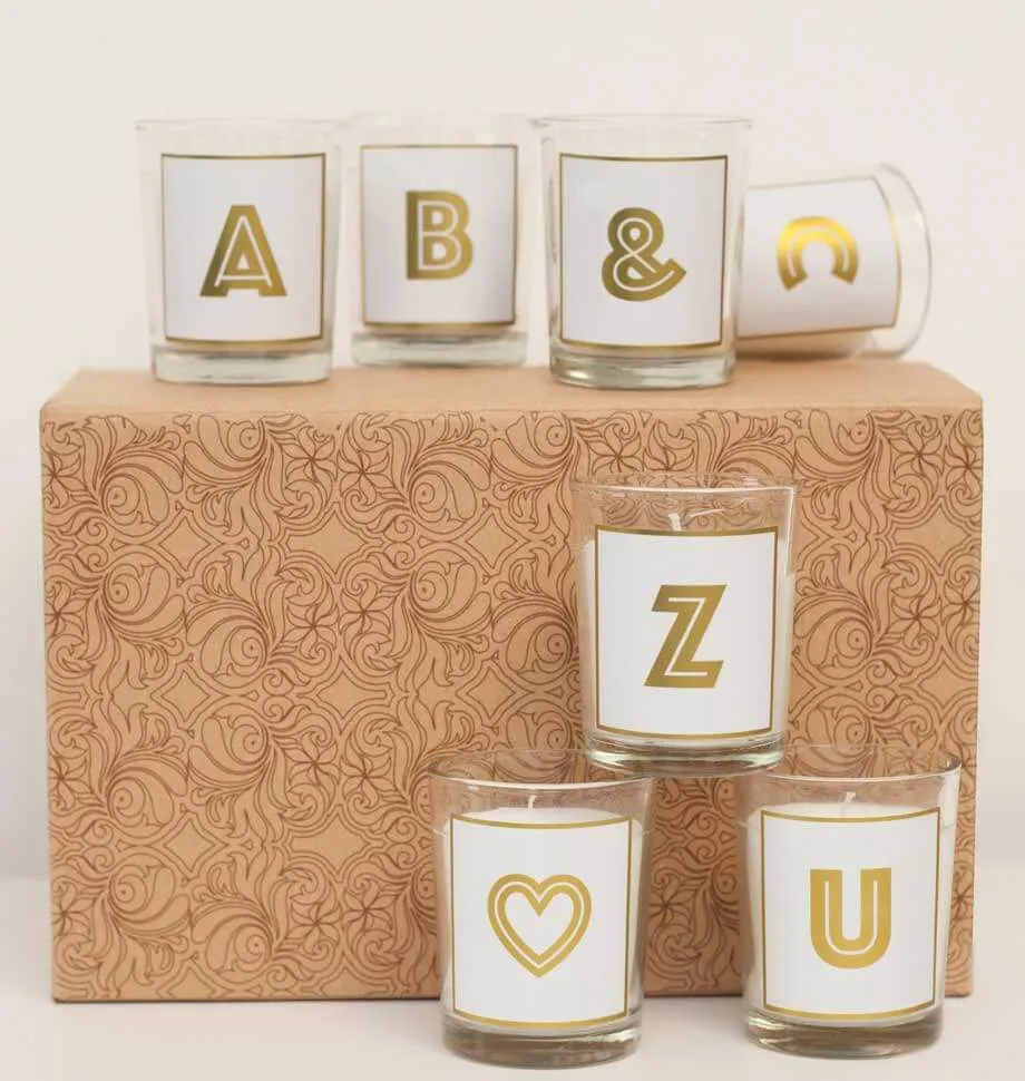 Alphabet Votive Candle - Letter A