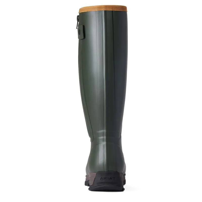 Ariat Burford Neoprene Full Zip Ladies Wellington Boot - Olive