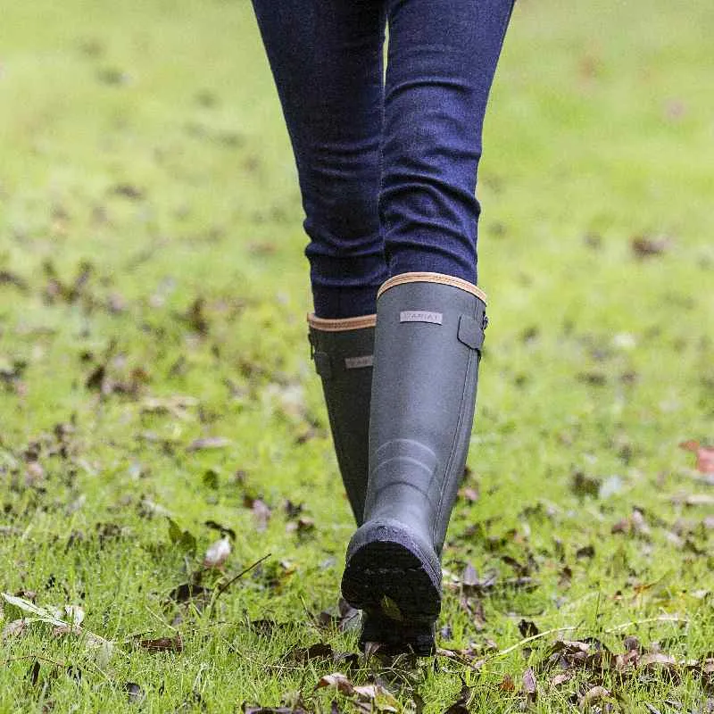 Ariat Burford Neoprene Full Zip Ladies Wellington Boot - Olive