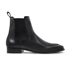 Aruza - Men's Black Calf Leather Chelsea Boot