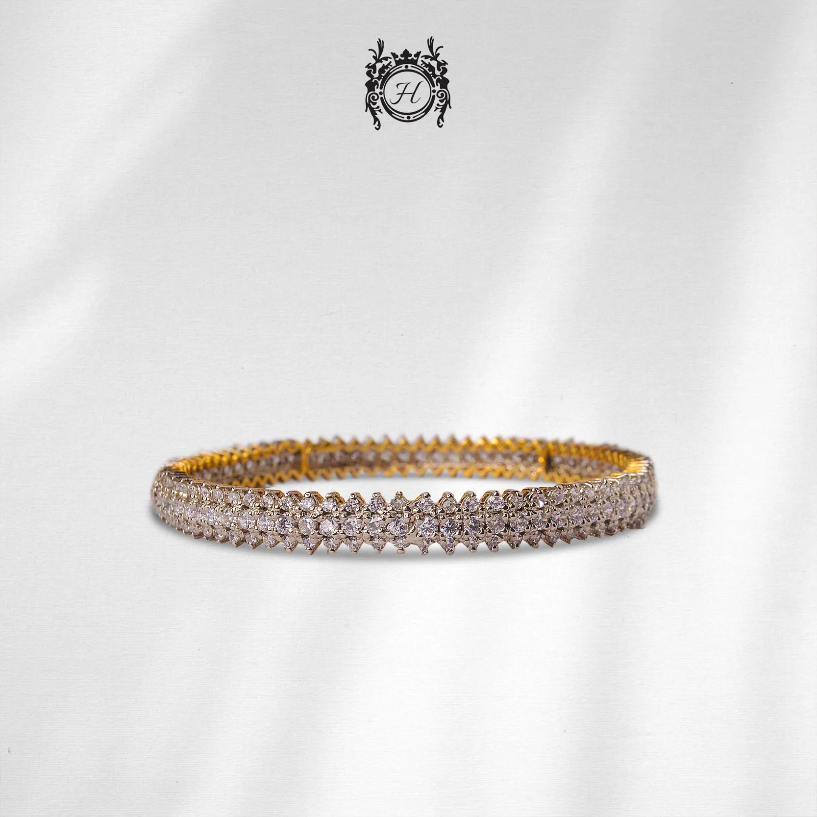 Bangle in Cubic Zircons