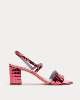 Bettina Sandal Disco Leather Rose