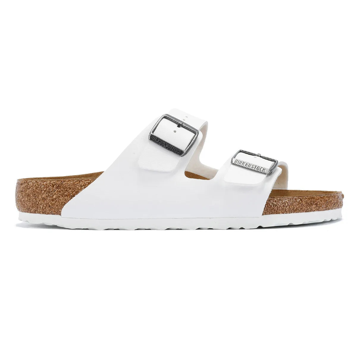 Birkenstock Arizona Birko-Flor Womens White Sandals