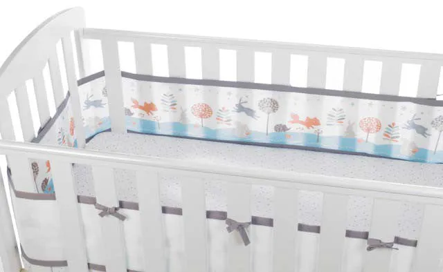 Breathable Baby Four Sided Mesh Cot Liner