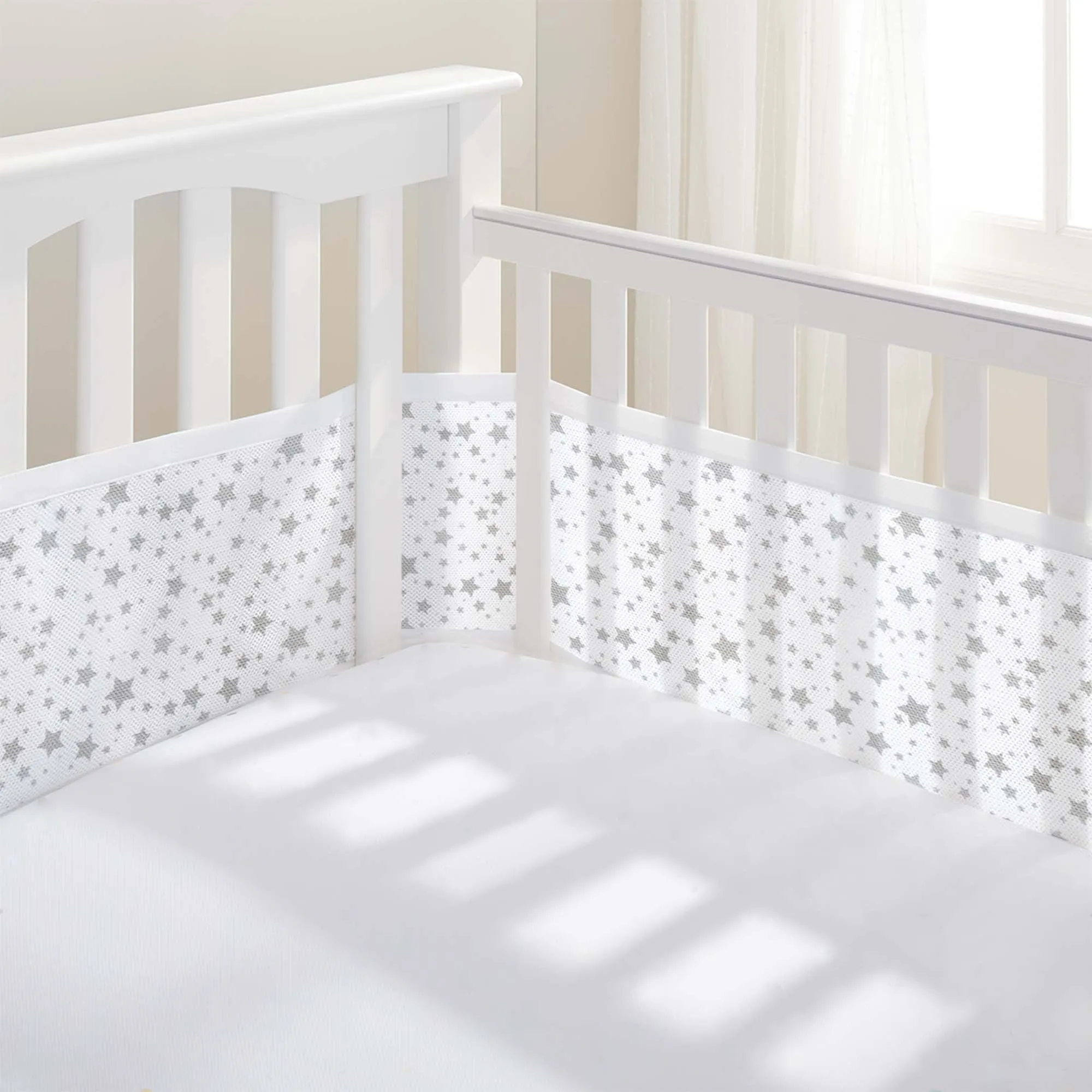 Breathable Baby Four Sided Mesh Cot Liner