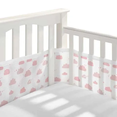 Breathable Baby Four Sided Mesh Cot Liner