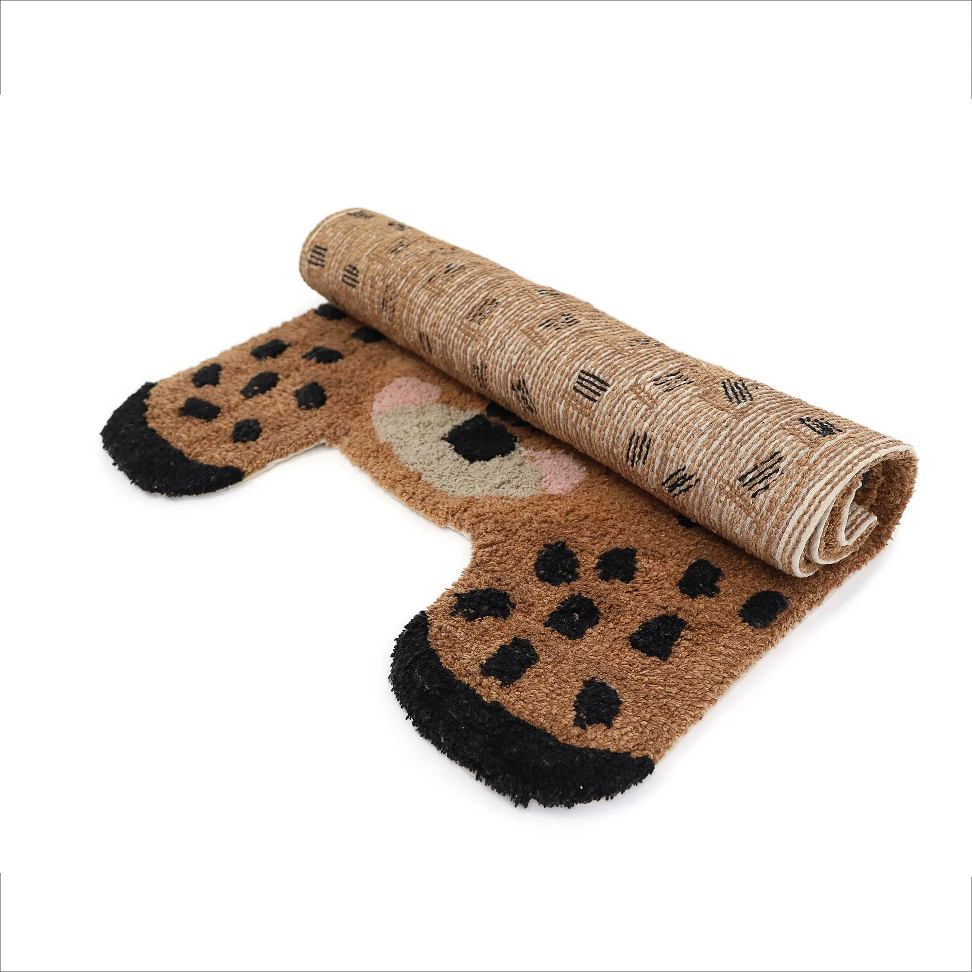 Children's Little Cheetah Shaggy Rug