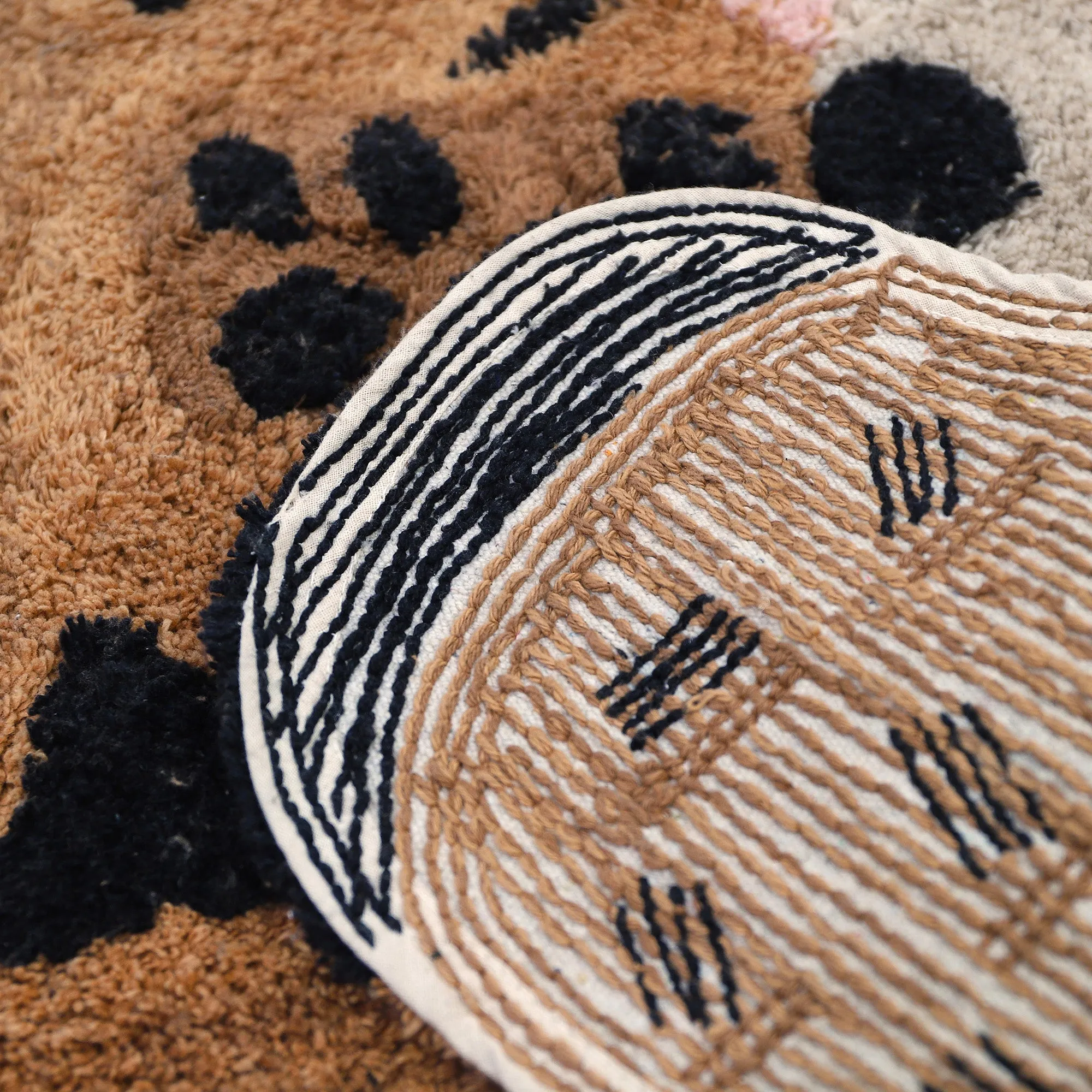 Children's Little Cheetah Shaggy Rug