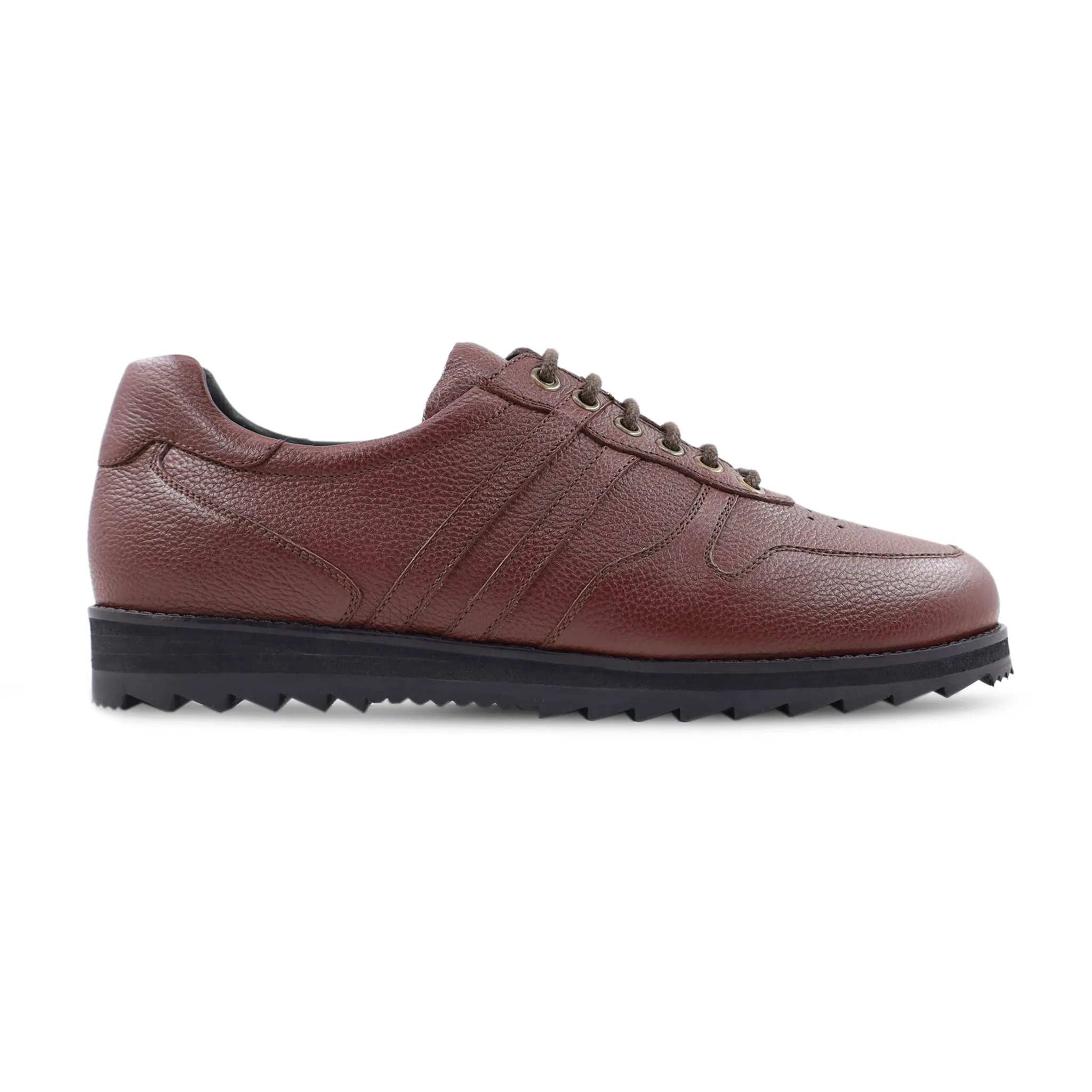 Daijiro - Men's Oxblood Pebble Grain Leather Jogger