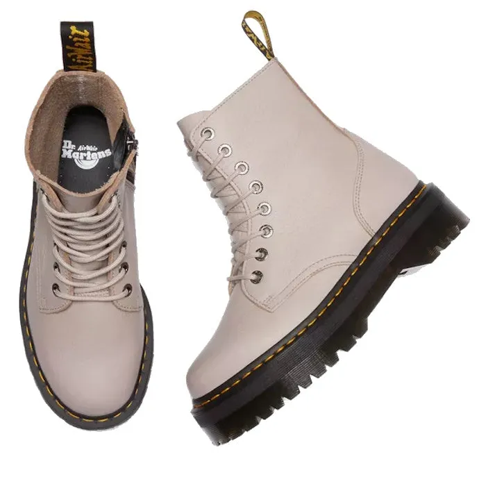 Dr Martens Jadon III Pisa Vintage Taupe Leather Boot