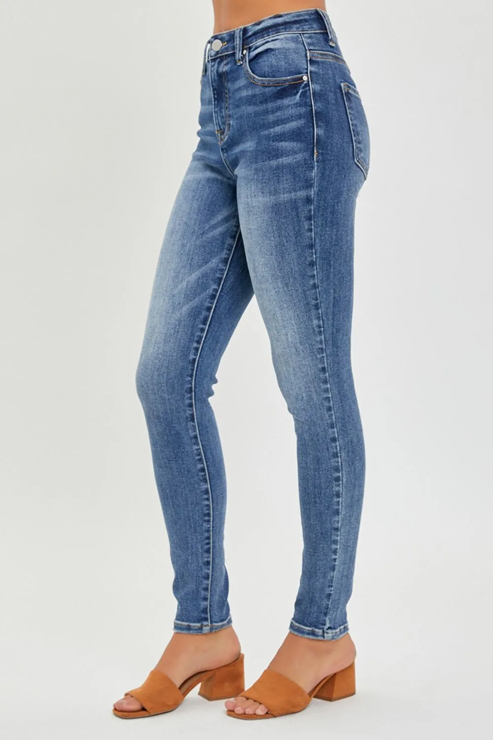 Full Size Mid Rise Ankle Skinny Jeans