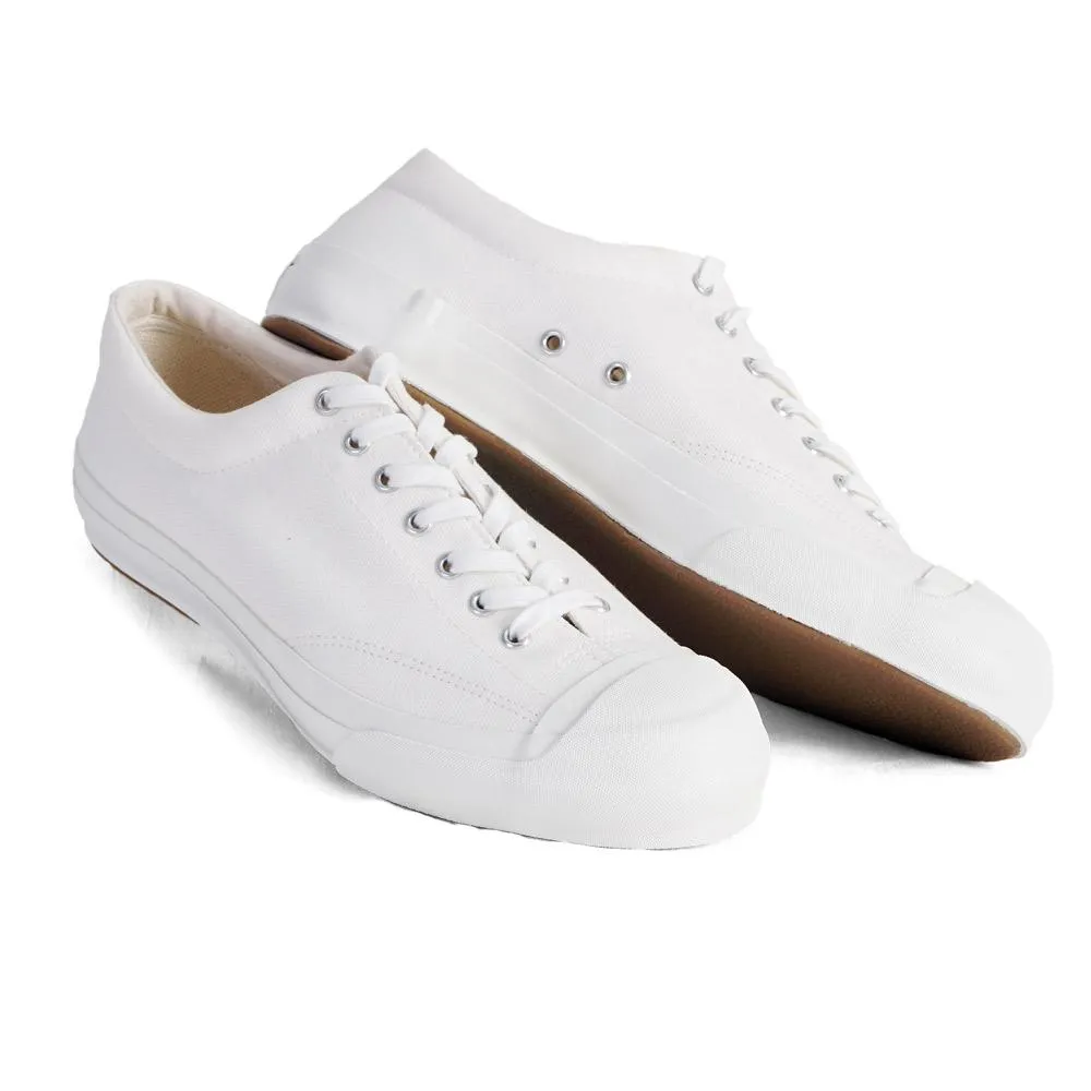 GYM COURT | Canvas Vulcanised Sole Sneaker | White