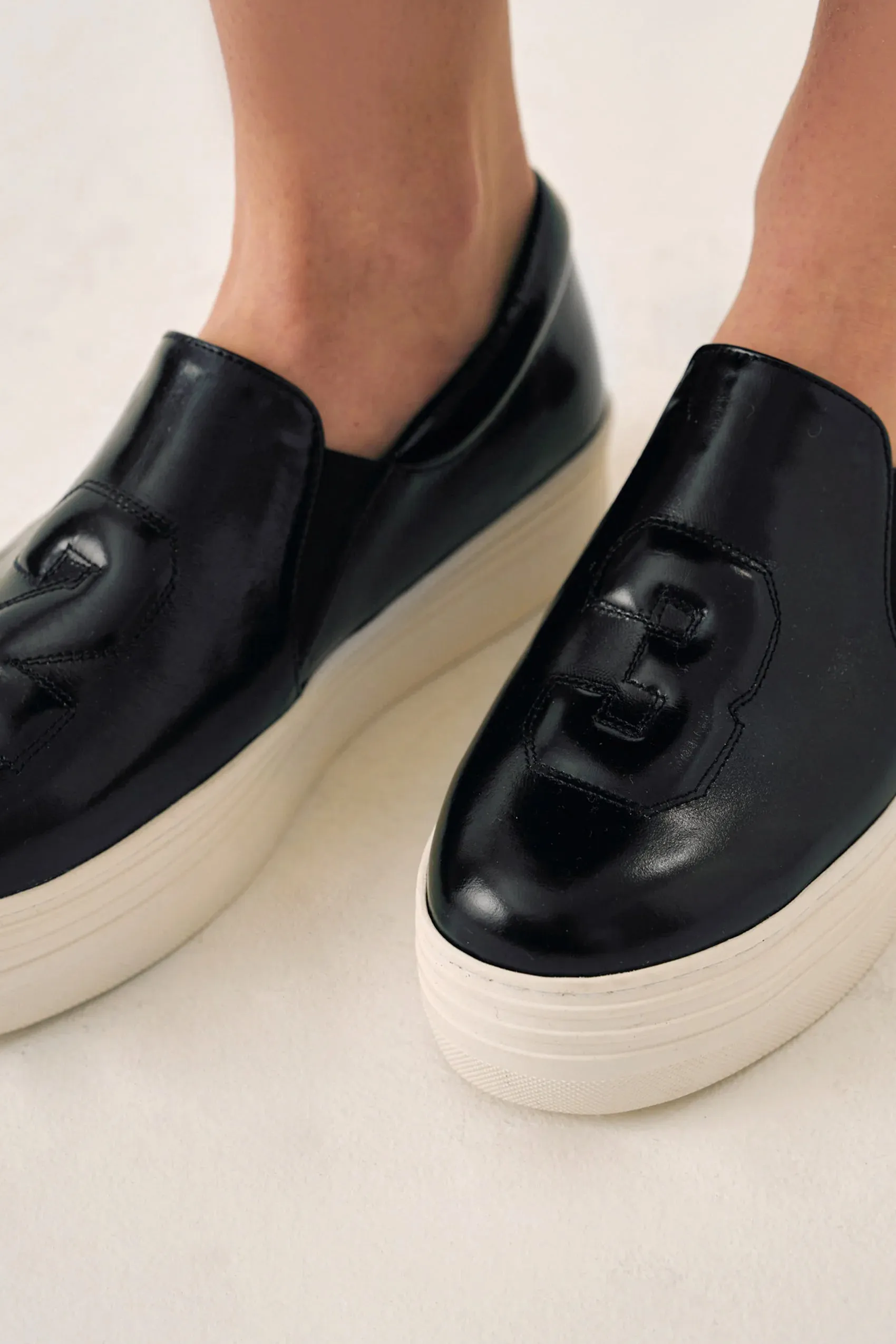 Handmade "23" Leather Platform Sneakers