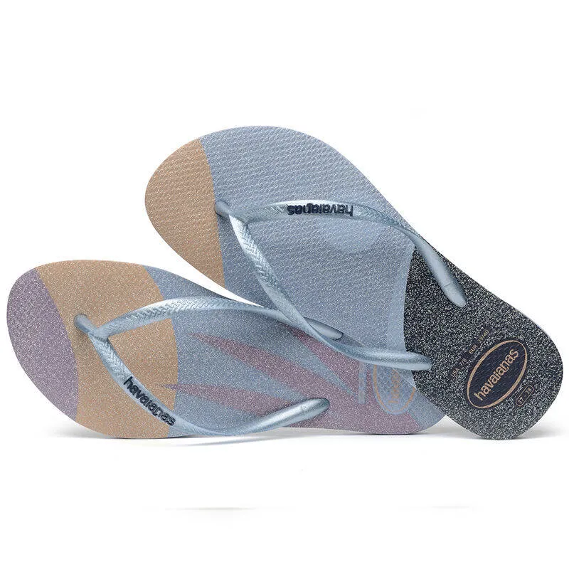 Havaianas Womens Slim Palette Glow Ashley Blue