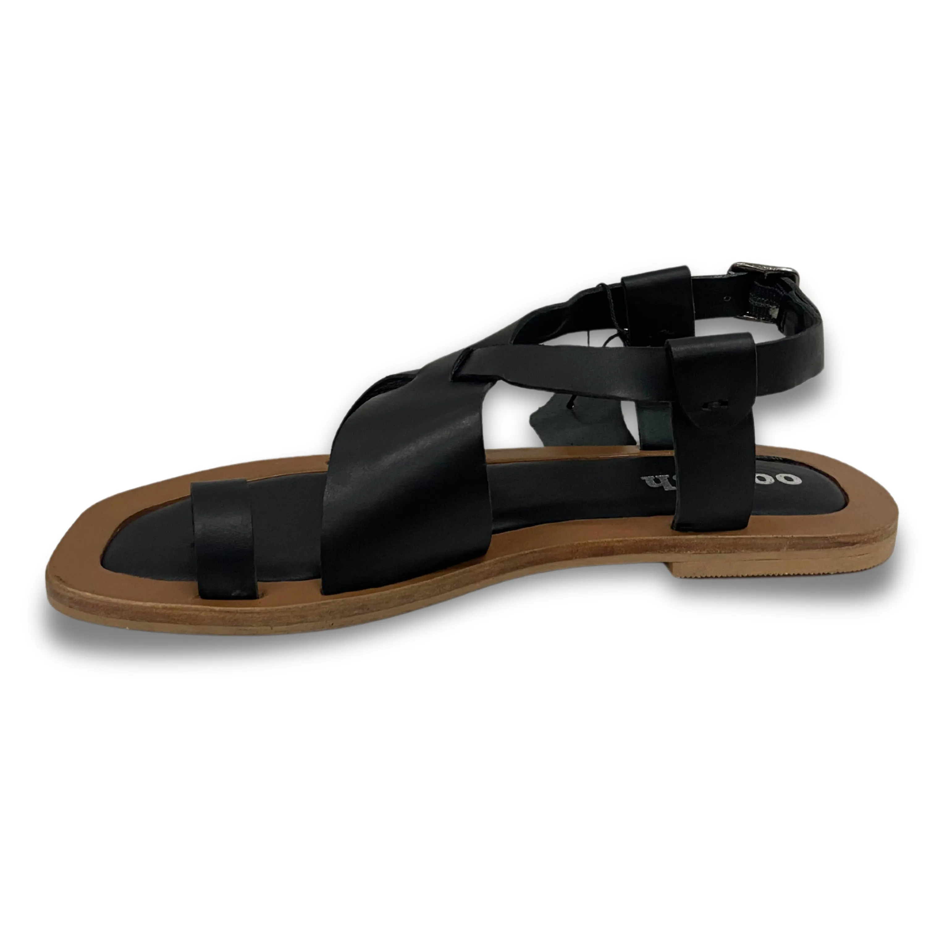 Indiana leather footbed cutout thong sandal