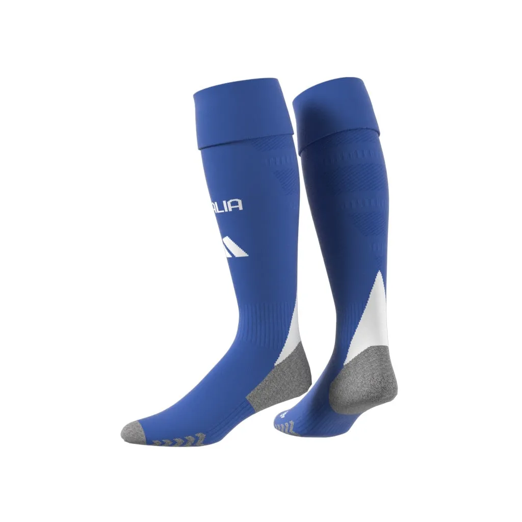 Italy 2024 Adidas Home Socks Blue