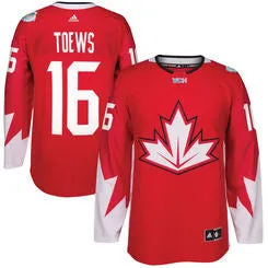 Jonathan Toews #16 Canada Adidas Youth World Cup of Hockey Home Premier Jersey