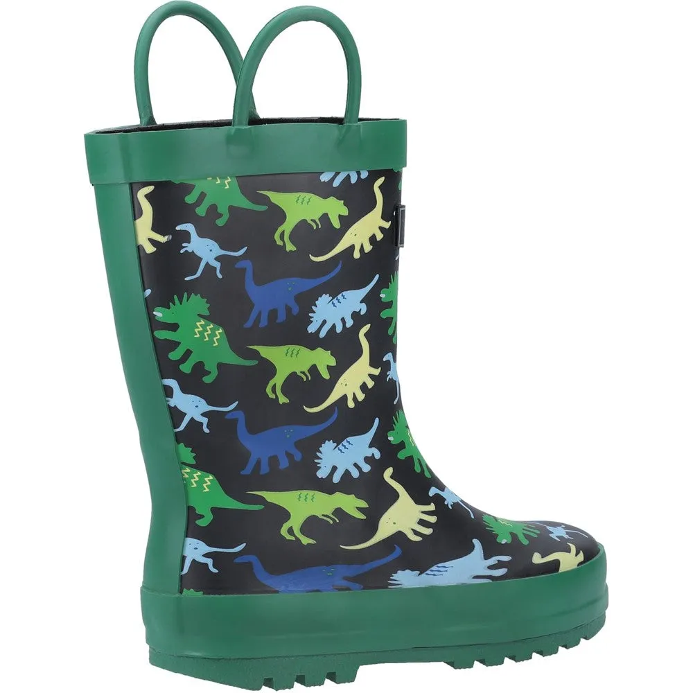 Kids Sprinkle Junior Wellingtons Boots Dinosaur