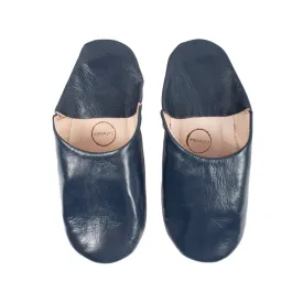 Men's Medium Indigo Babouche Slippers