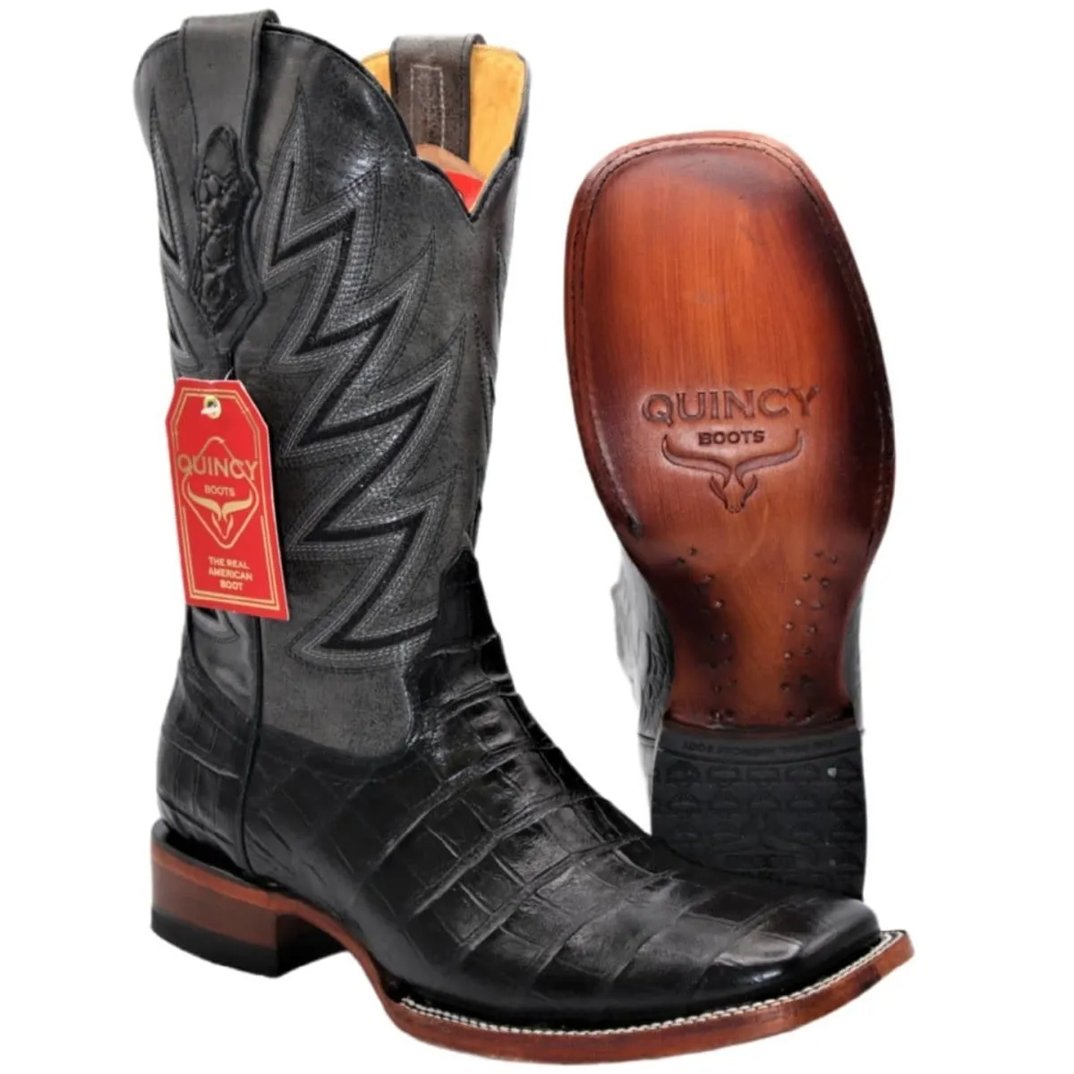 Men's Quincy Wide Square Toe Boot Q822A8205