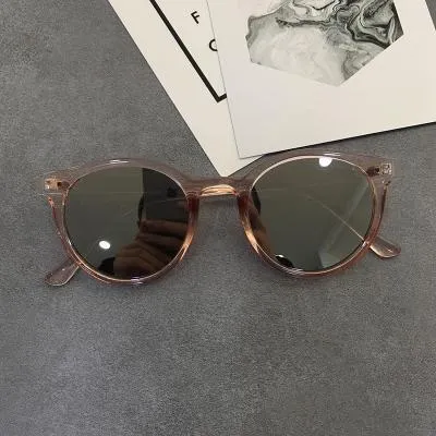 Mirror Shades Round Trendy Sunglasses