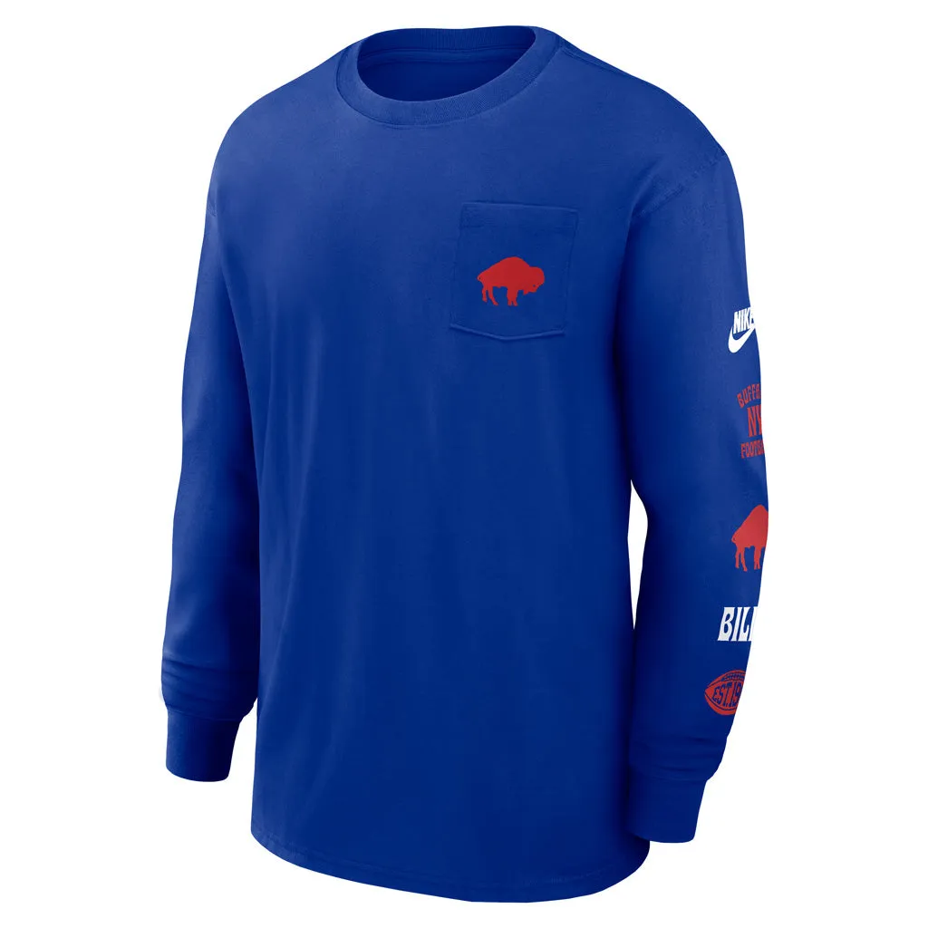 NFL Buffalo Bills Nike Pocket Max90 Long Sleeve T-Shirt