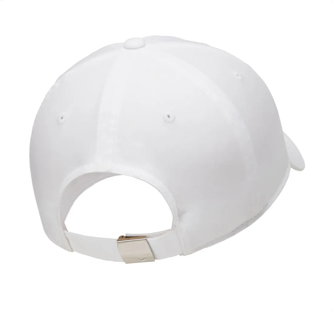 Nike Dri-FIT Club Unstructured Metal Swoosh Cap White