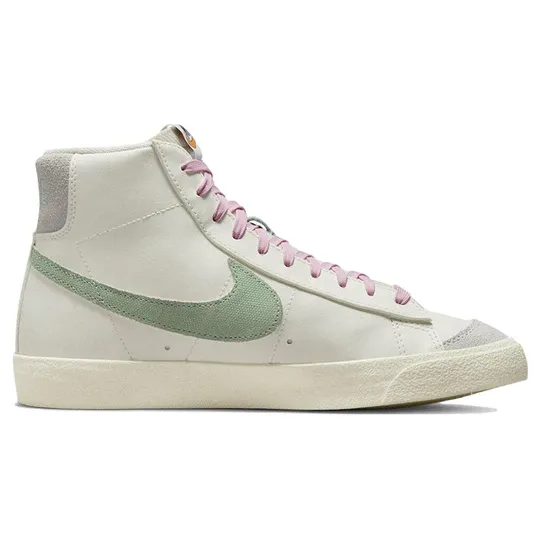 Nike Men's Blazer Mid '77 Vintage Shoes - Cream / Avocado Green / Grey