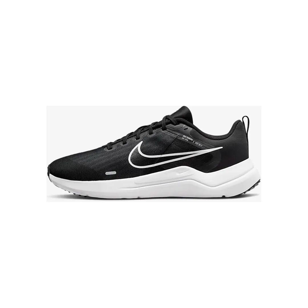 Nike Men's Downshifter 12 Shoes - Black / Dark Smoke Grey / Pure Platinum / White