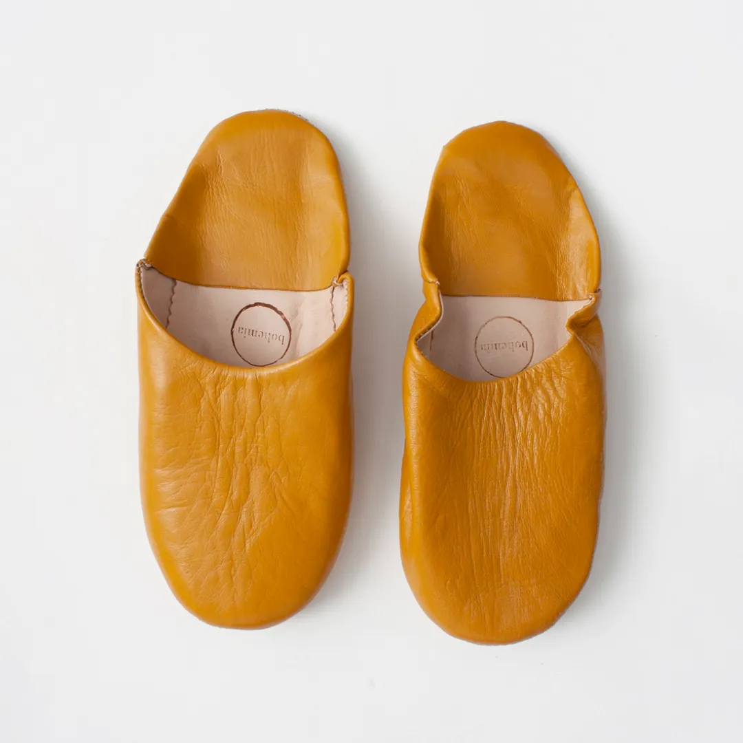 Ochre Medium Babouche Slippers