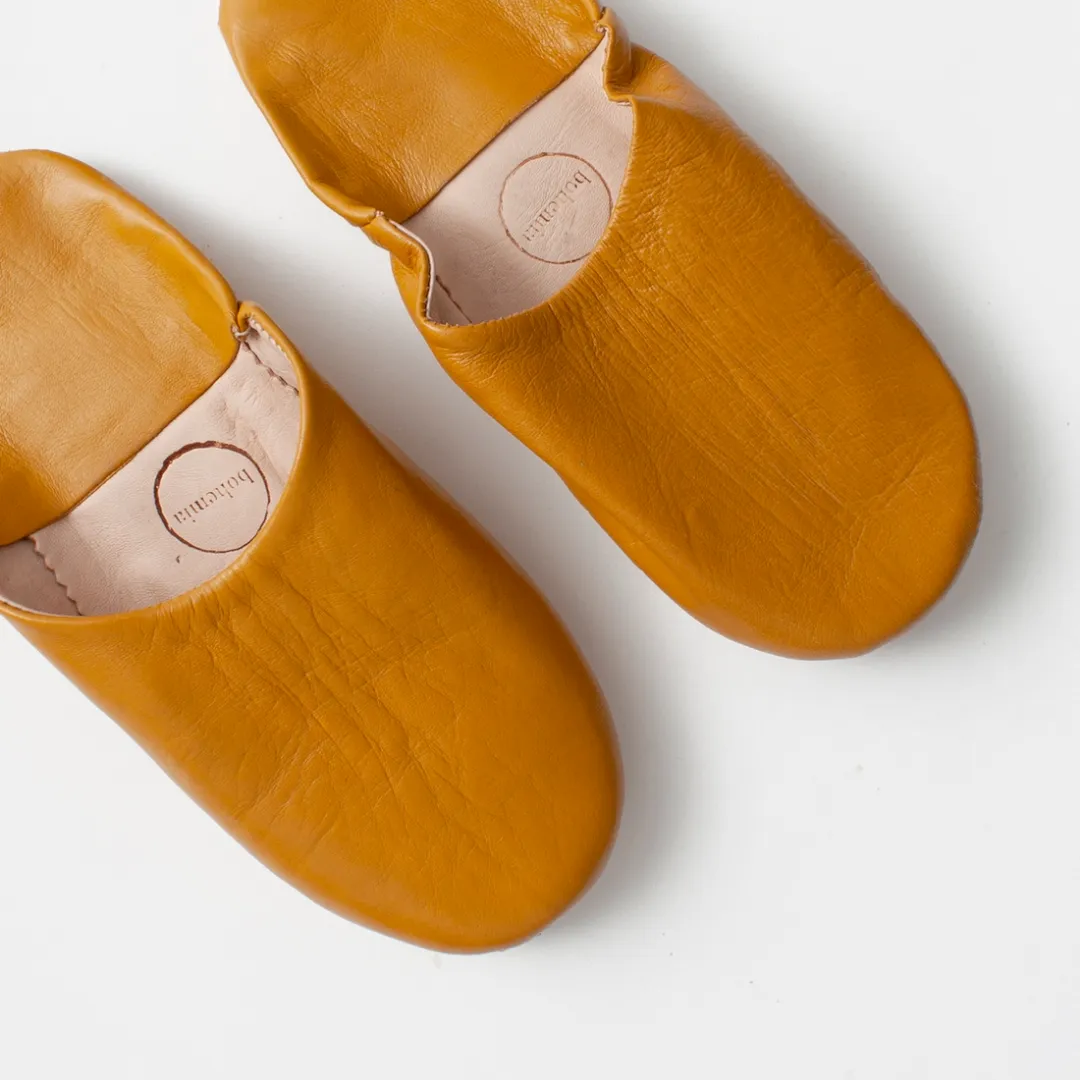 Ochre Medium Babouche Slippers