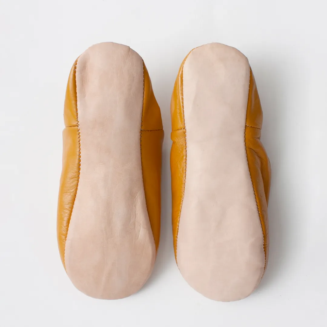 Ochre Medium Babouche Slippers