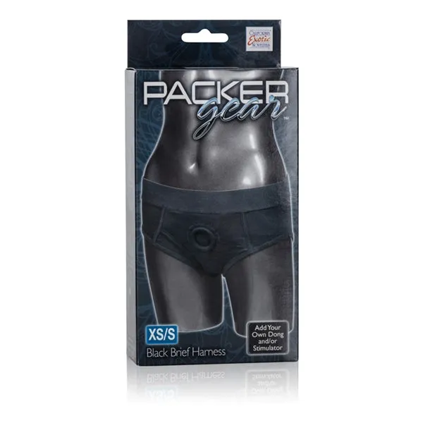 Packer Gear Black Brief Harness XsS