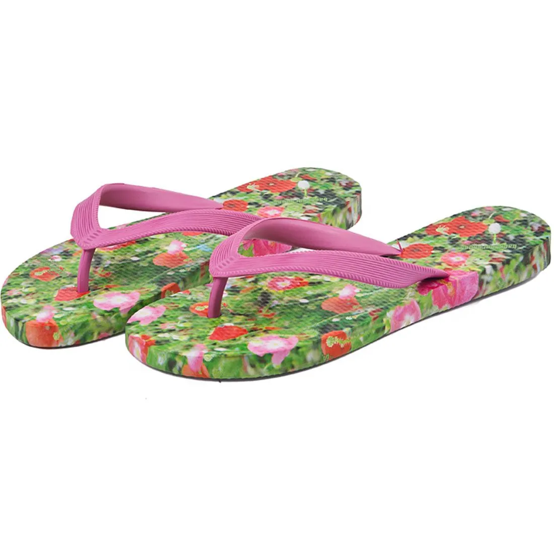 Poppy & Cosmos Beach Flip Flops