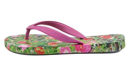 Poppy & Cosmos Beach Flip Flops