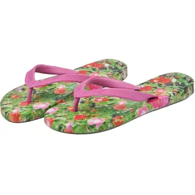 Poppy & Cosmos Beach Flip Flops