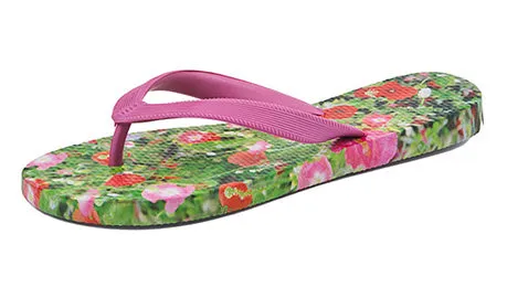 Poppy & Cosmos Beach Flip Flops