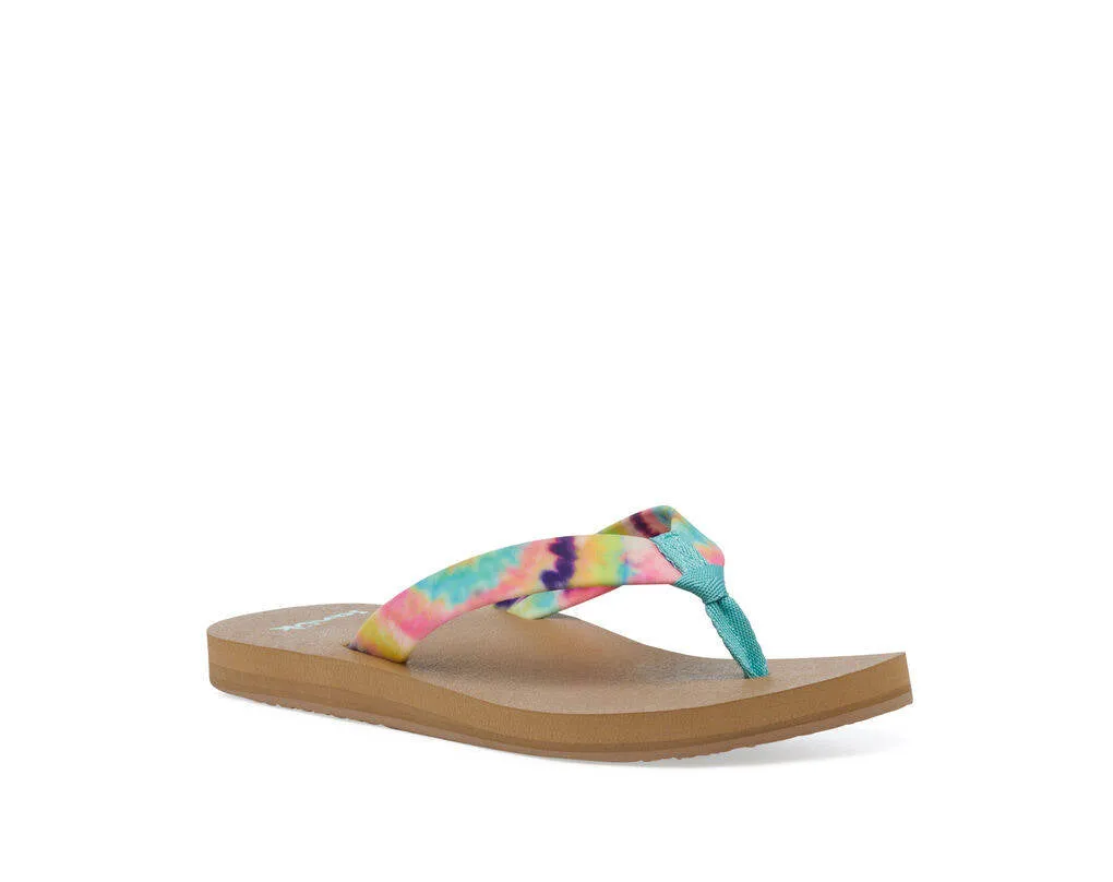 Sanuk Womens Ashland ST Tie Dye Turquoise Multi