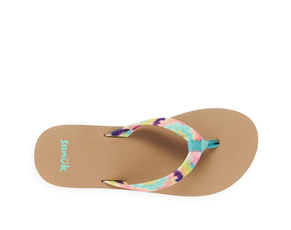 Sanuk Womens Ashland ST Tie Dye Turquoise Multi