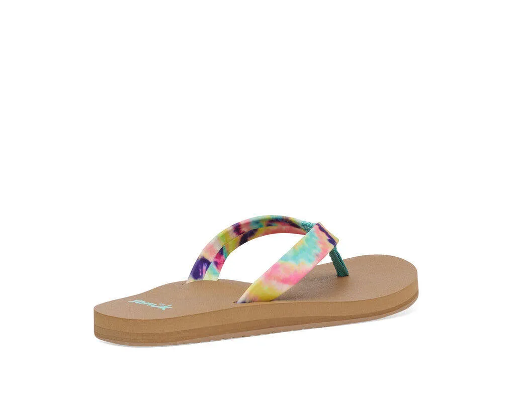 Sanuk Womens Ashland ST Tie Dye Turquoise Multi