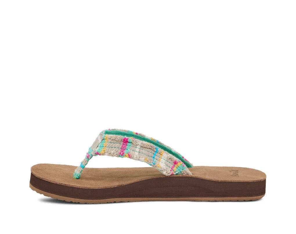 Sanuk Womens Fraidy Cat ST Teal Multi